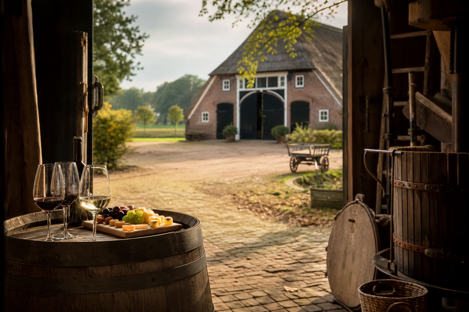 Ein Tagesausflug zum Hof in IJhorst: Verkosten in historischem Ambiente
