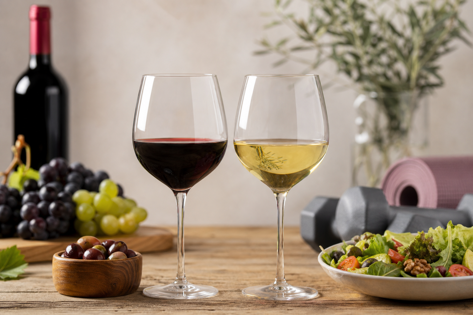Wie viele Kalorien stecken in einem Glas Wein?