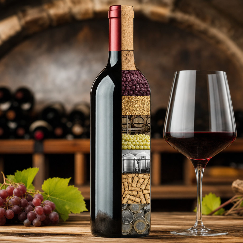 Übersicht, wohin Ihr Geld beim Preis einer Flasche Wein fließt