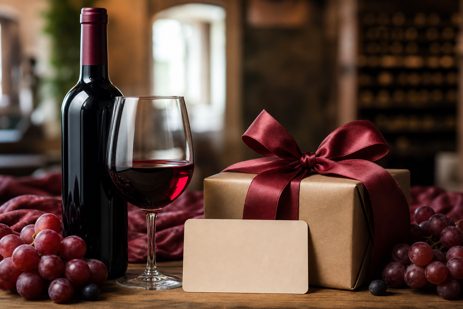 Eine Verkostung als originelles Geschenk: die Geschenkkarte erklärt